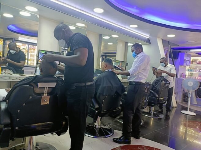 Barber shop in Nairobi