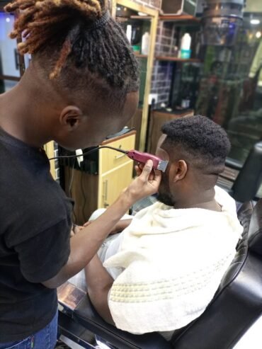 Barber shop in Nairobi