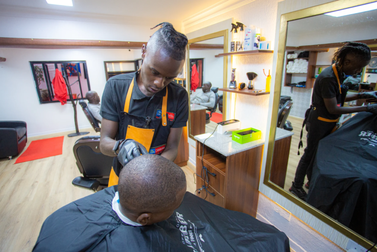 Barber shop in Nairobi