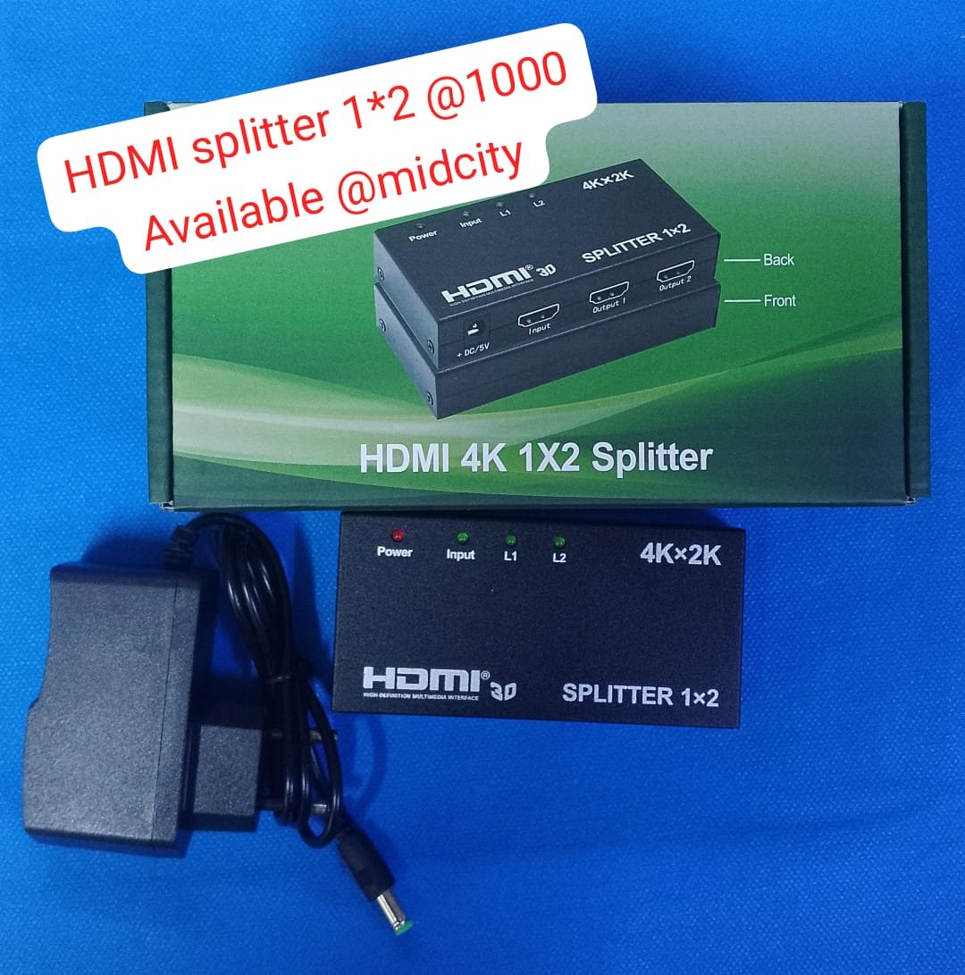 Best laptop shops in nairobi CBD: HDMI Splitter – High-Quality Video Sharing Device in Nairobi CBD