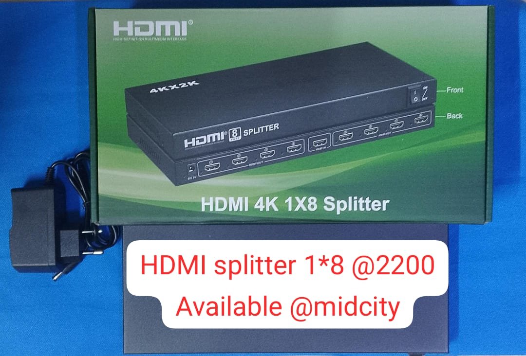 Best laptop shops in nairobi CBD: HDMI Splitter – High-Quality Video Sharing Device in Nairobi CBD