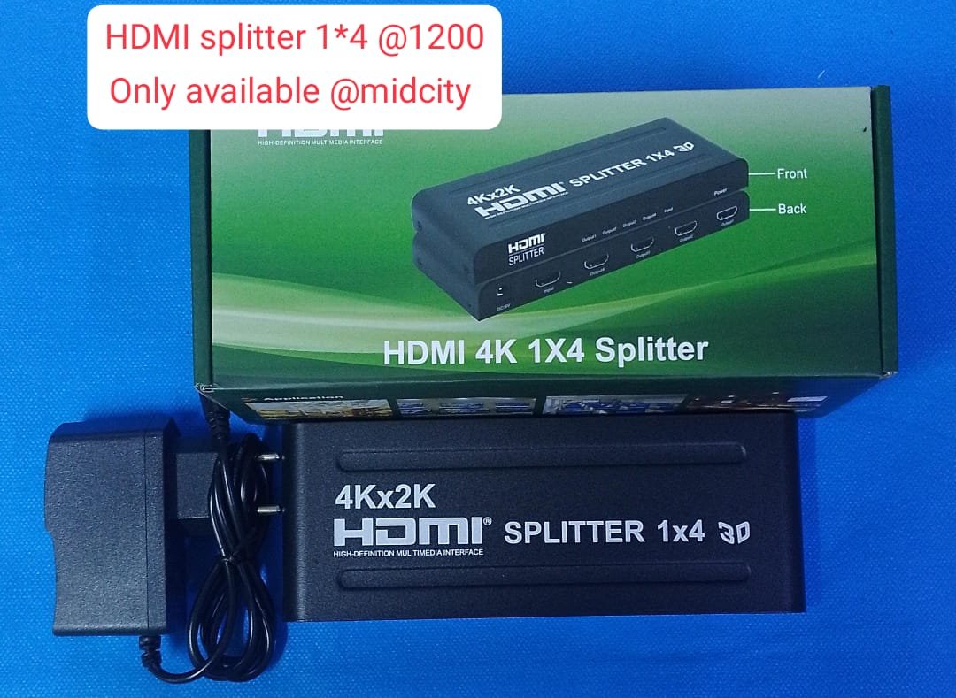 Best laptop shops in nairobi CBD: HDMI Splitter – High-Quality Video Sharing Device in Nairobi CBD